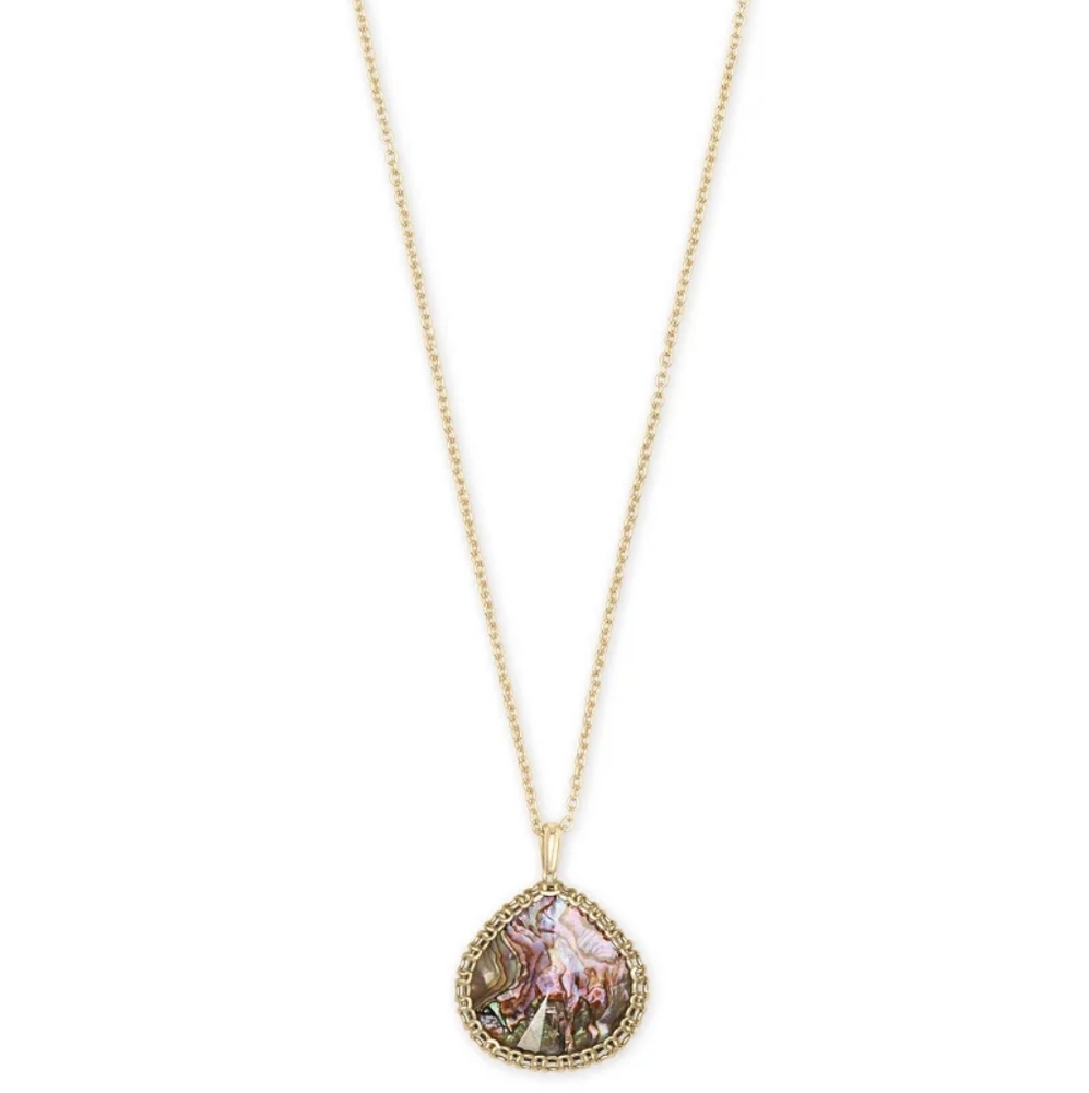 Kendra Scott Kenzi Gold Necklace In Nude Abalone
